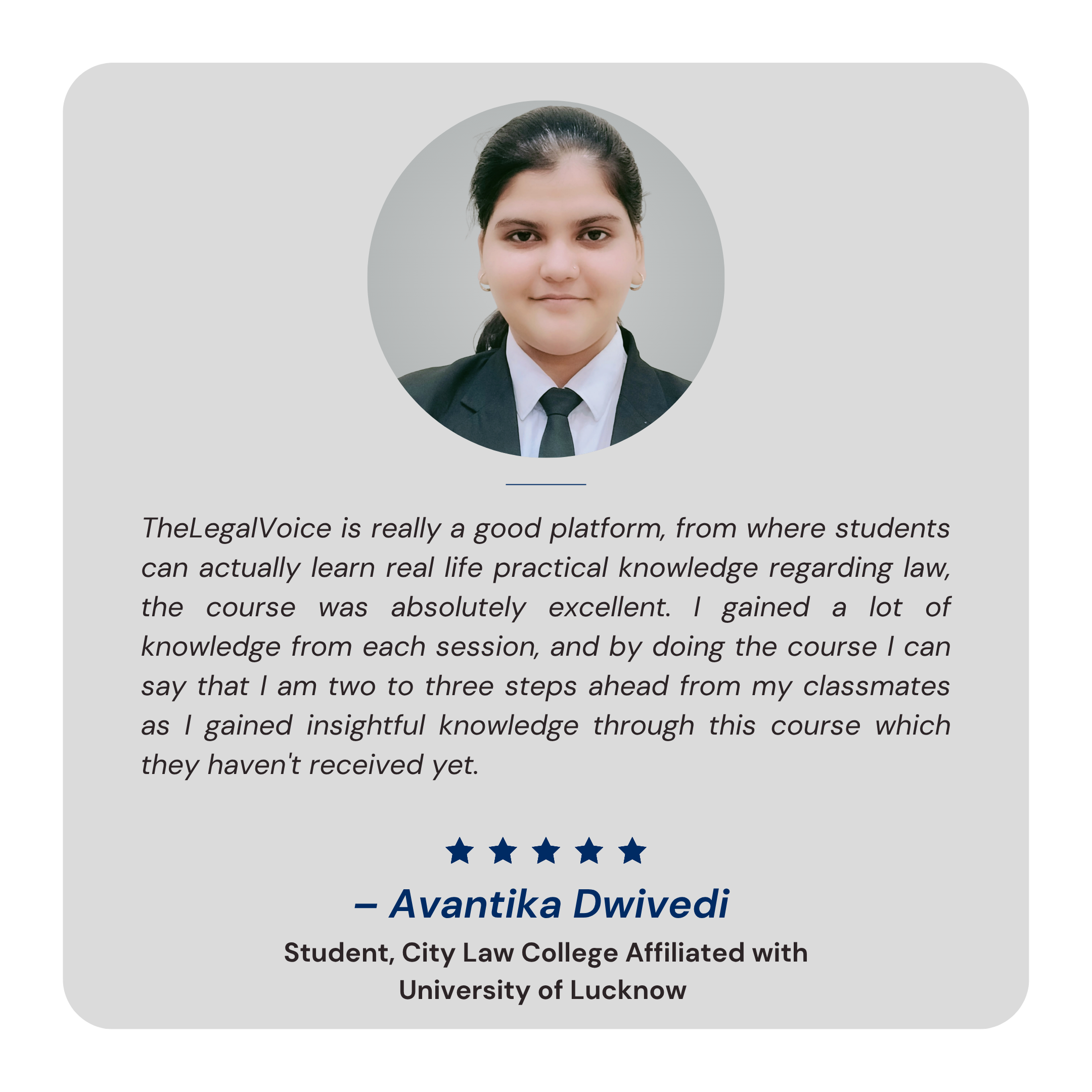 – Avantika Dwivedi