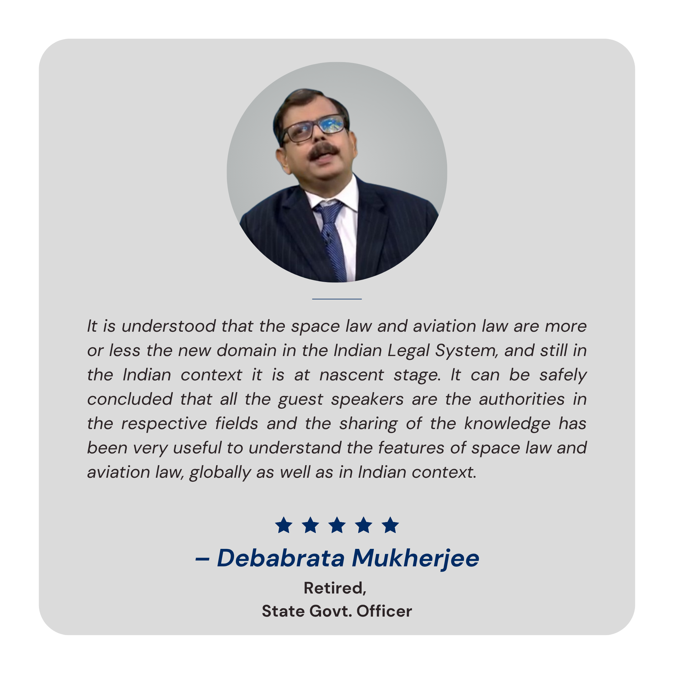 – Debabrata Mukherjee