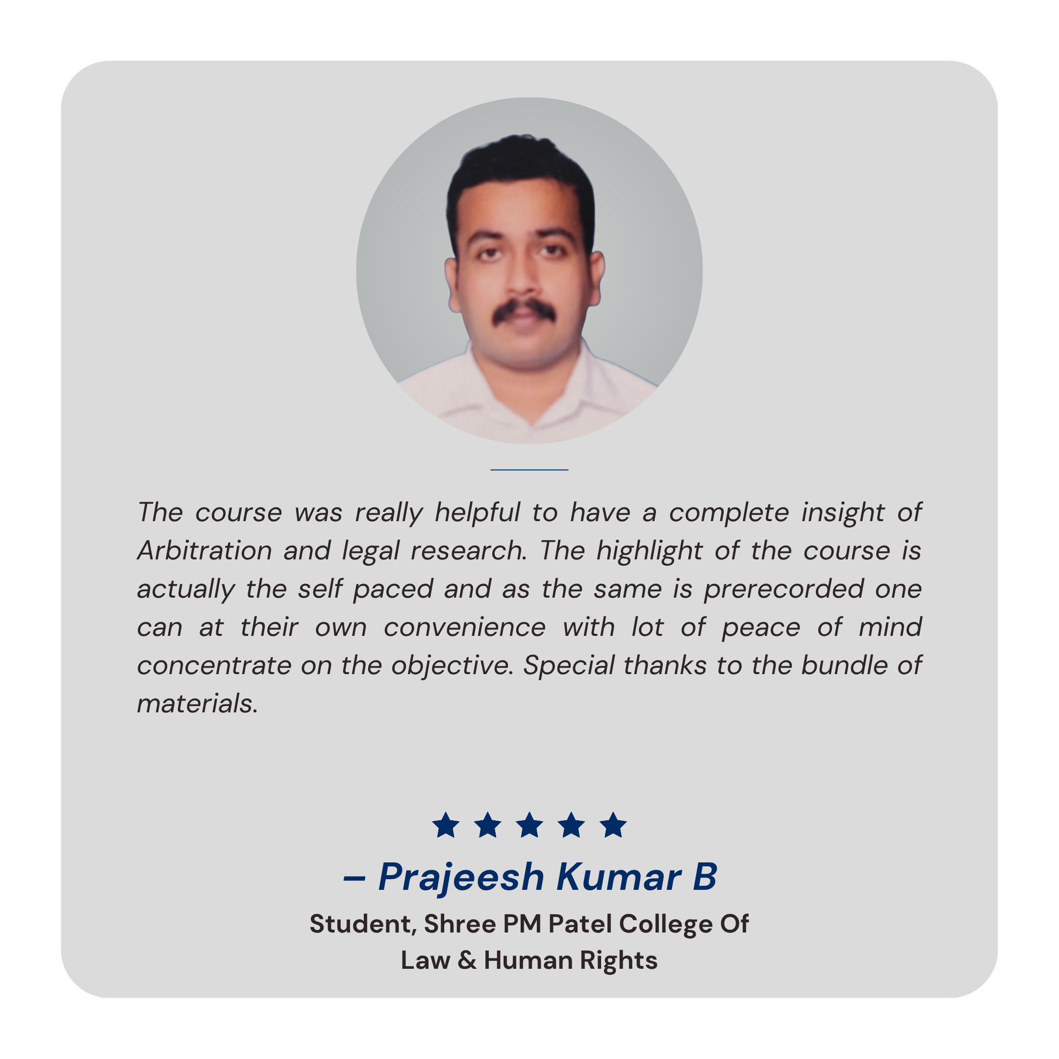 – Prajeesh Kumar B