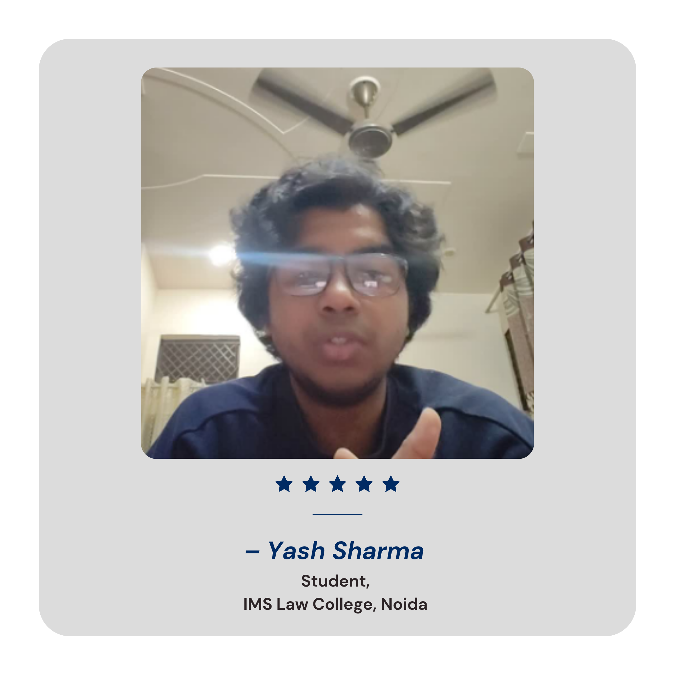 – Yash Sharma